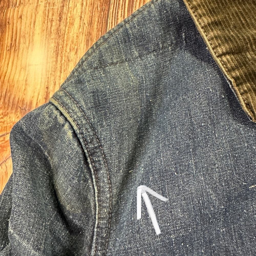 Vintage Blanket Lined Denim Men’s Chore Jacket Detroit Style Size 40 - Picture 15 of 16